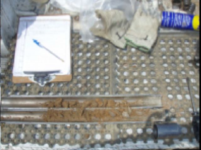 Material obtenido en prueba spt - Estacion de Servicios -  Ensenada